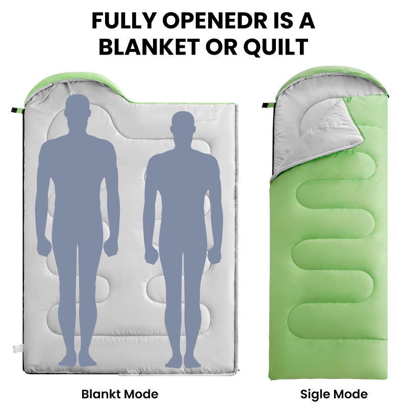 FARLAND Sleeping Bags 30â„‰ for Adults Teens Kids with Compression Sack Portable and Lightweight for 3-4 Season Camping, Hiking,Waterproof, Backpacking and Outdoors - Image 3